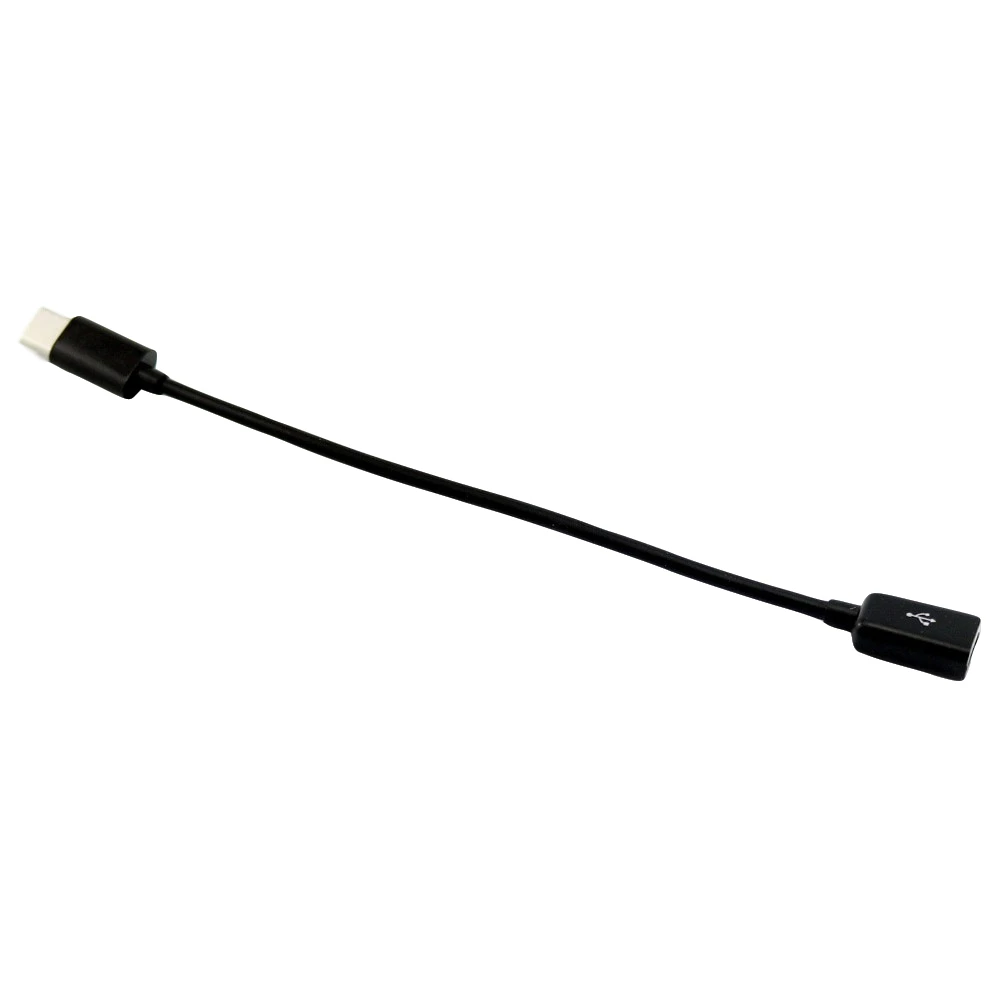 1 шт. 15 см USB Micro Female Jack для USB 3,1 type C штекер разъем для передачи данных зарядный кабель-адаптер шнур черный