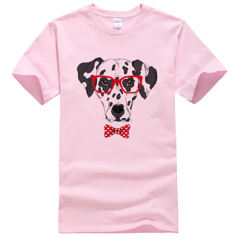 2017 Модная хлопковая Футболка с круглым вырезом и принтом собаки мужские женские