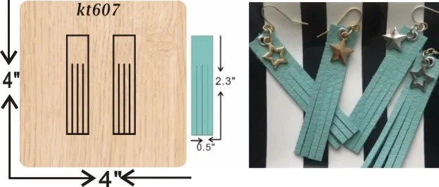 Tassel earrings cutting dies new die cut&wooden dies Suitable for common die cutting machines on the market