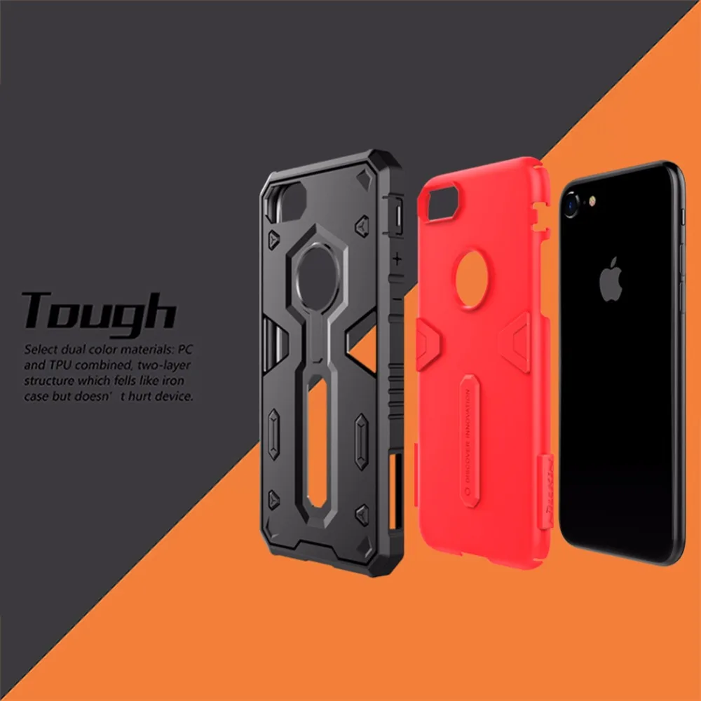 4 7 дюймов чехол для iphone 8 силиконовый PC Nillkin Defende 2nd Gen Жесткий Тонкий Чехлы телефона