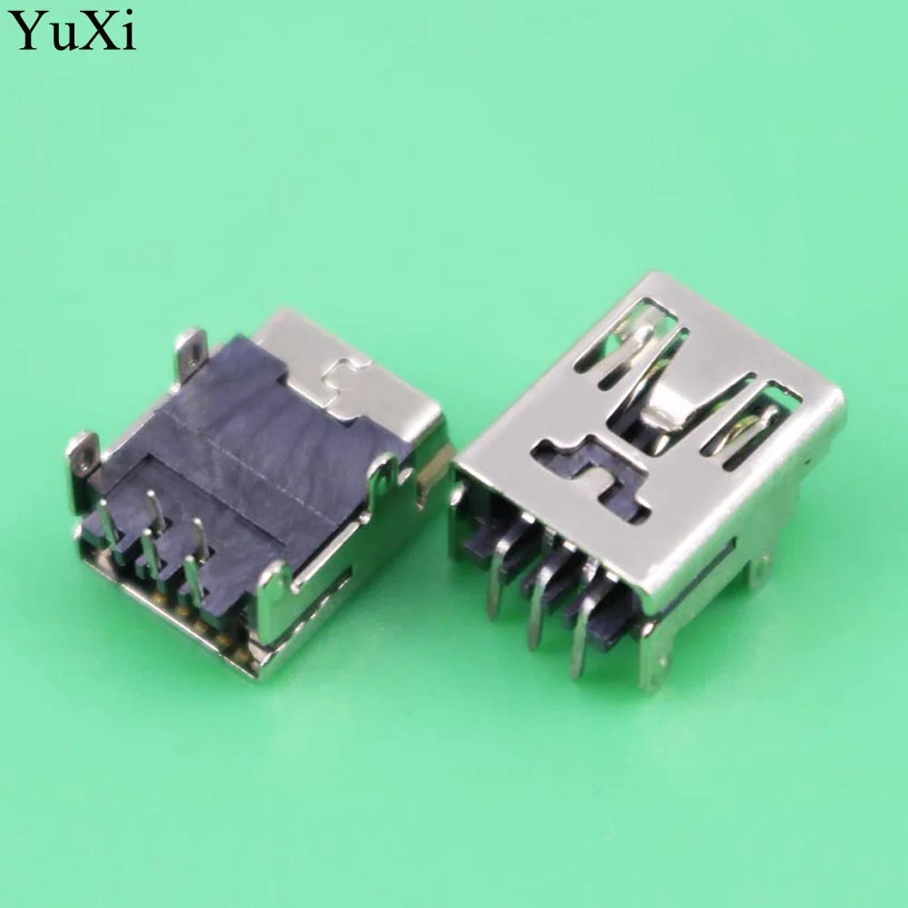 YuXi DIY MIni USB 5 контактов гнездо 90 градусов плоский разъем интерфейс сварочный для