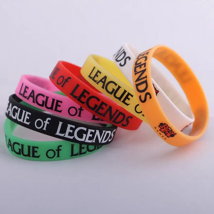 [LOL] Лига игр дешевые силиконовые браслеты с логотипом мягкие подарок для друга