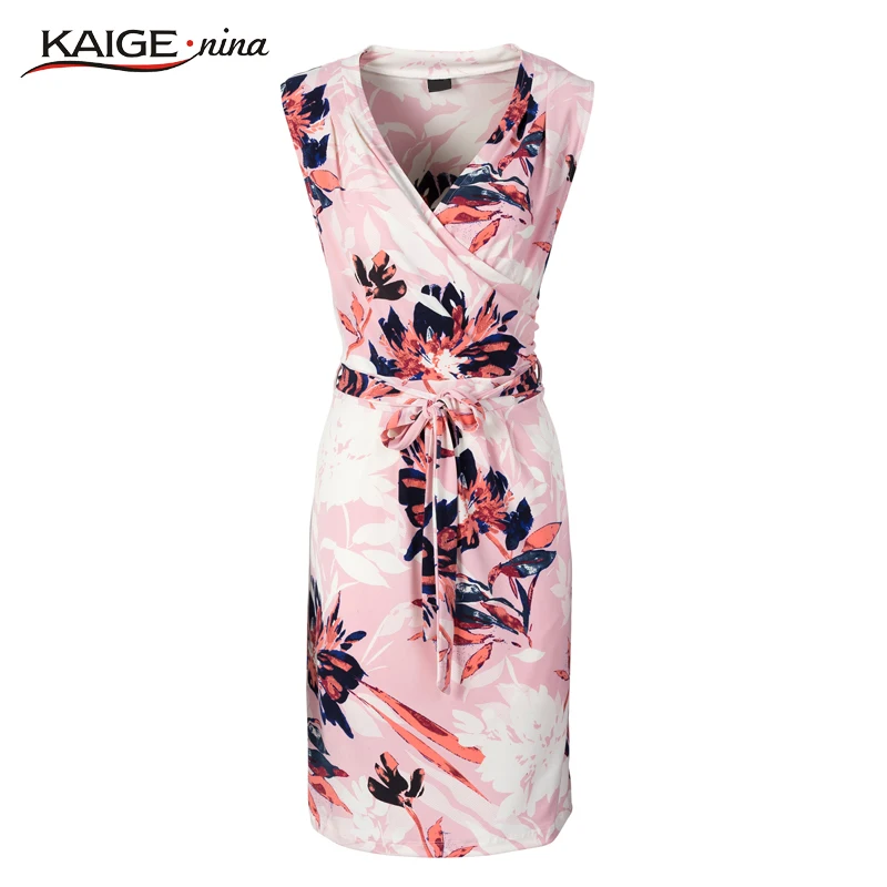 Kaige. Нина Новый Стиль женская Мода Сладкий Бантом Украшение Рукавов V-образным