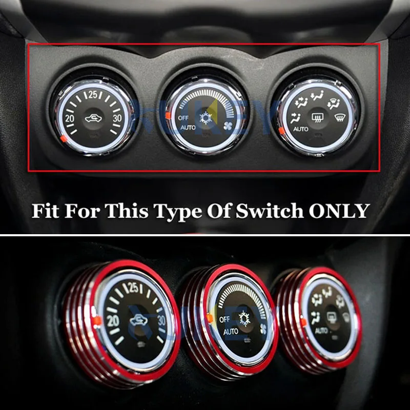 3 шт. красные кнопки переключателей для Mitsubishi ASX Outlander Sport RVR 2013 2014 2015 2016 2017 2018 A/C
