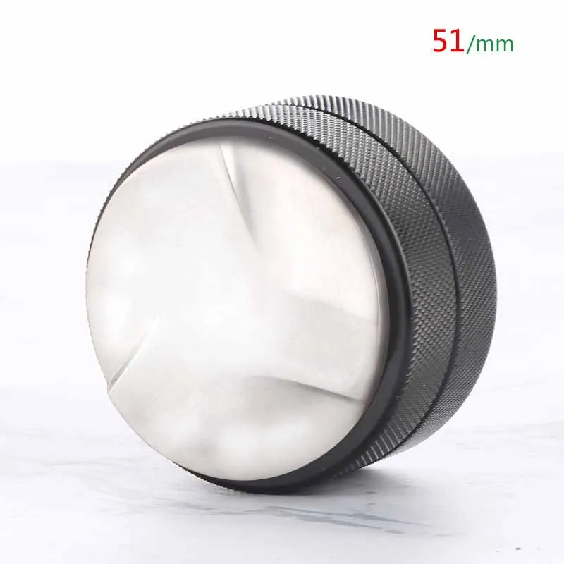 black 51mm san ye Трамбовочная 58/51 мм нержавеющая сталь эспрессо кофе выравниватель Дозирующее кольцо коробка стук аксессуары бариста кухонные инструменты - Цвет: black 51mm san ye