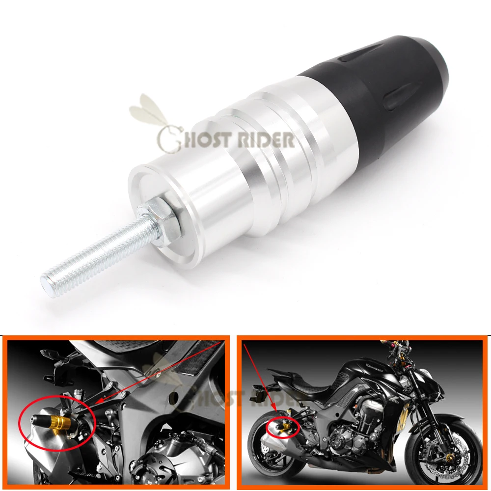 Для Kawasaki Z650 Z750 Z900 Z800 Z250 Z300 Ninja 250 300 Z1000 Z1000SX мотоциклетные ЧПУ краш-колодки выхлопные Ползунки Краш-протектор