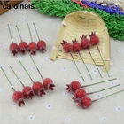 10 шт., искусственные цветы, гранат, ягоды, вишня, украшение для свадьбы