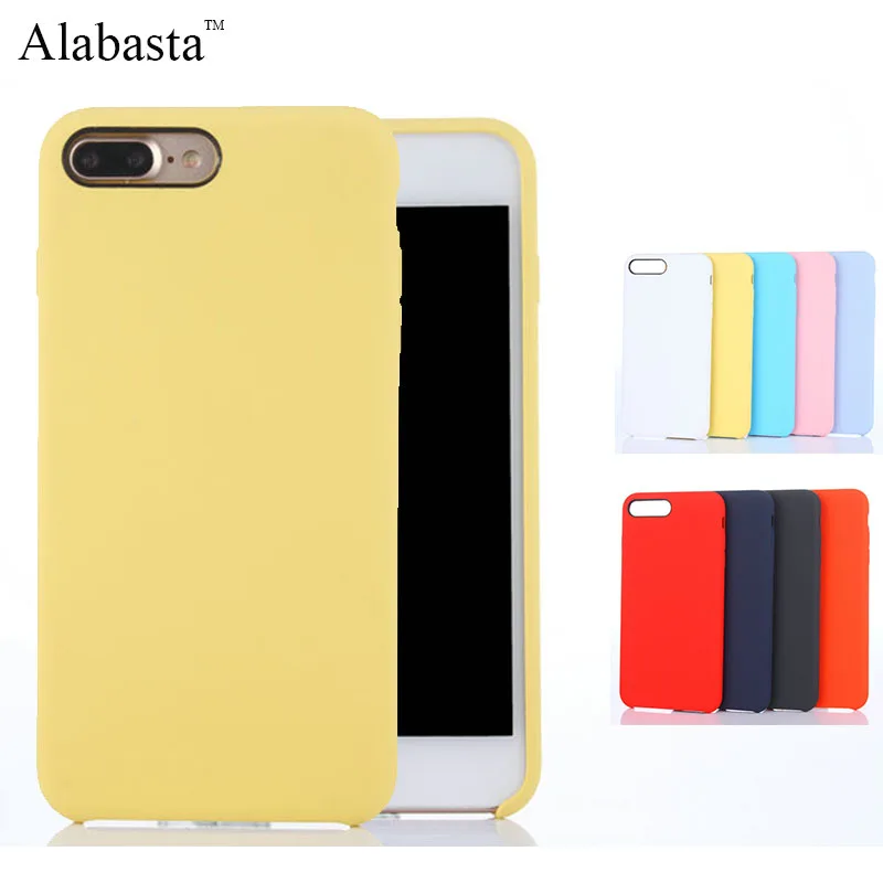 Для iPhone 6s чехол Роскошный оригинальный силиконовый для 6 Plus жидкий стиль телефон