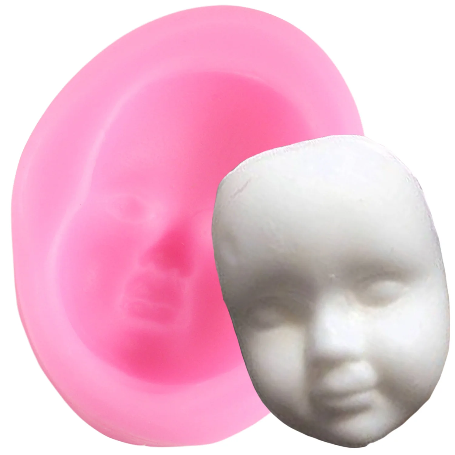 3D Baby Face силиконовый пресс-форм полимерные глиняные формы из сахара штамповый