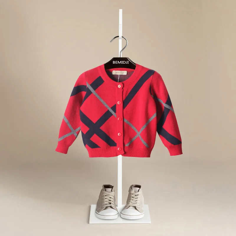 2019 Новое поступление свитер для мальчиков однобортный с длинными рукавами и