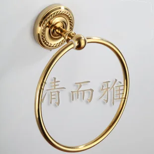 

Clean and elegant bathroom towel ring copper supply the whole European antique bathroom accessories 502R