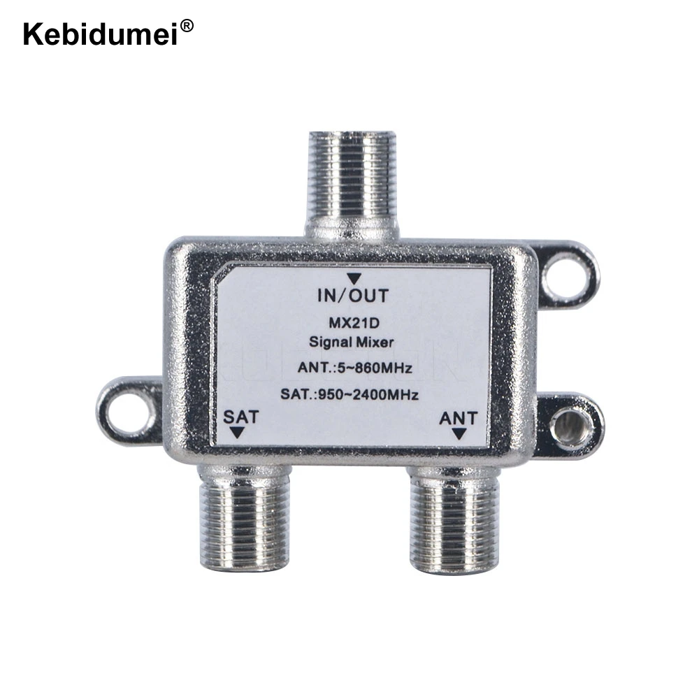 Цифровой спутниковый сплиттер Kebidumei 2 канала ANT SAT VHF UHF миксер ТВ CATV DVB