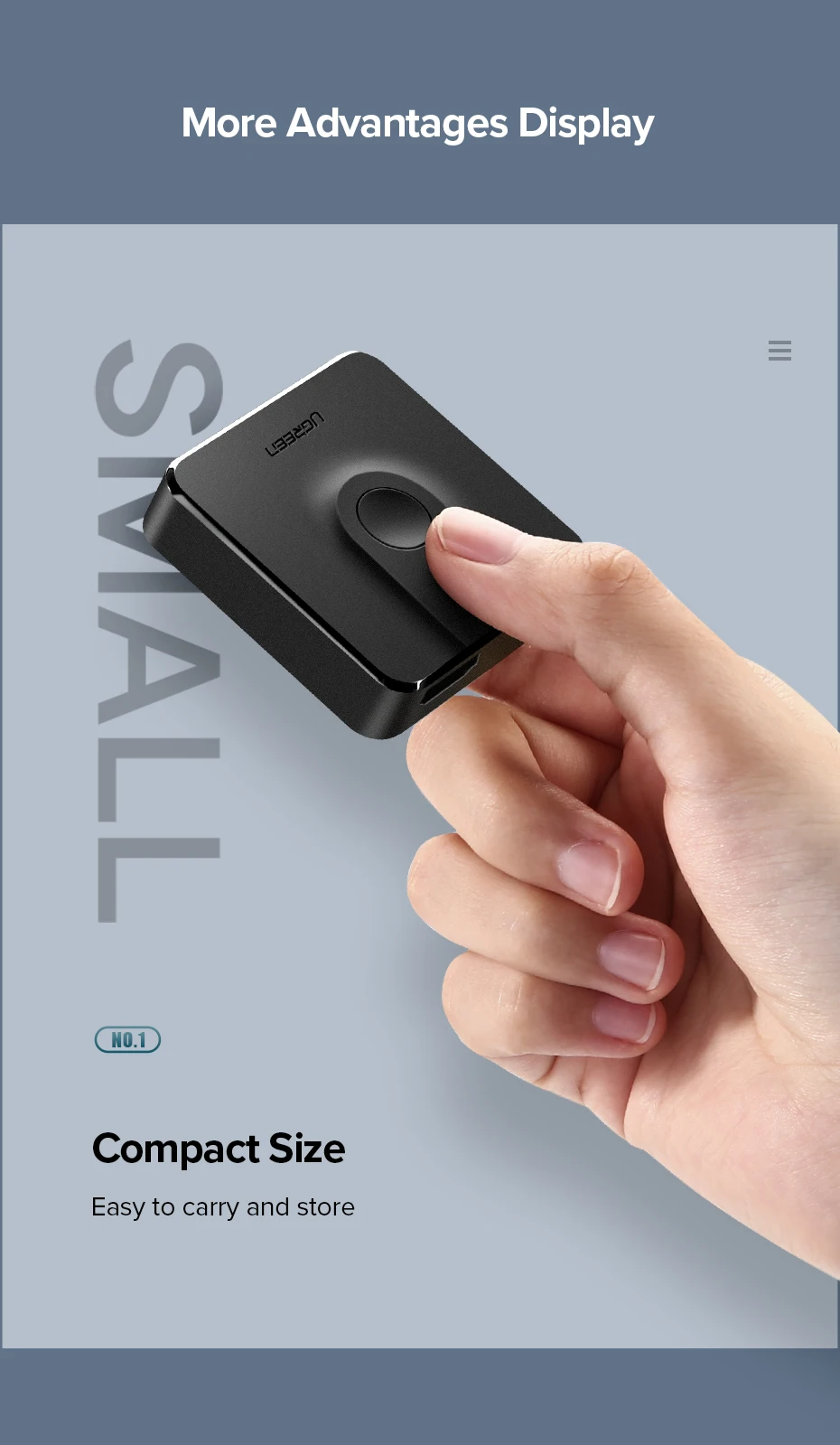 Ugreen HDMI Разветвитель переключатель двухнаправленного 4 к HDMI коммутатор 1x2/2x1 адаптер 2 в 1 out конвертер для PS4/3 tv Box HDMI разветвитель