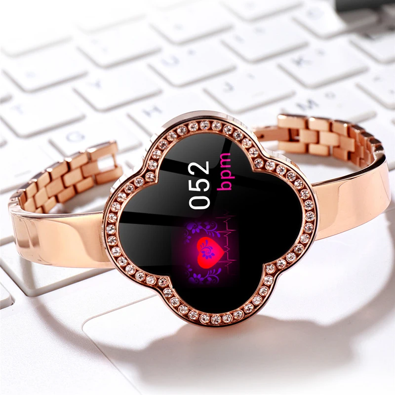 S6 чехол с изображением цветов модные часы Smart Watch для Для женщин леди девушки