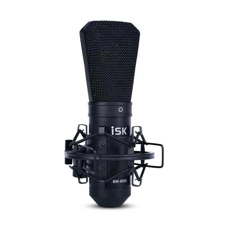 ISK BM-800S BM800S конденсаторный записывающий микрофон Большая диафрагма звуковая головка компьютерный Студийный микрофон для записи в реальном времени