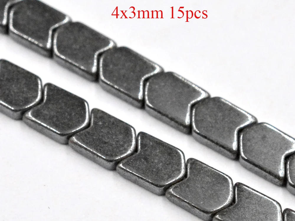 FLTMRH Natural Stone Hematite Beads Bright Geometric shape beads for DIY Necklace Bracelet Jewelry Making Accessories | Украшения и