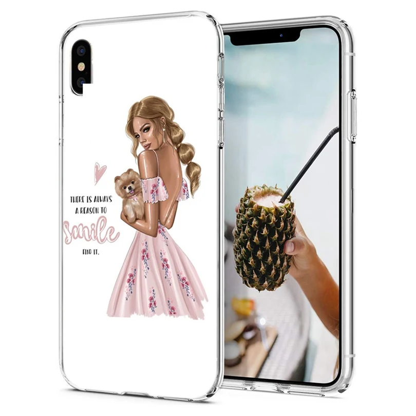 TPU Luxury For iPhone 7 8 Plus 6 6s X XS XR Max Cover Design Colorful star meteor life flower Back Fundas E162 |