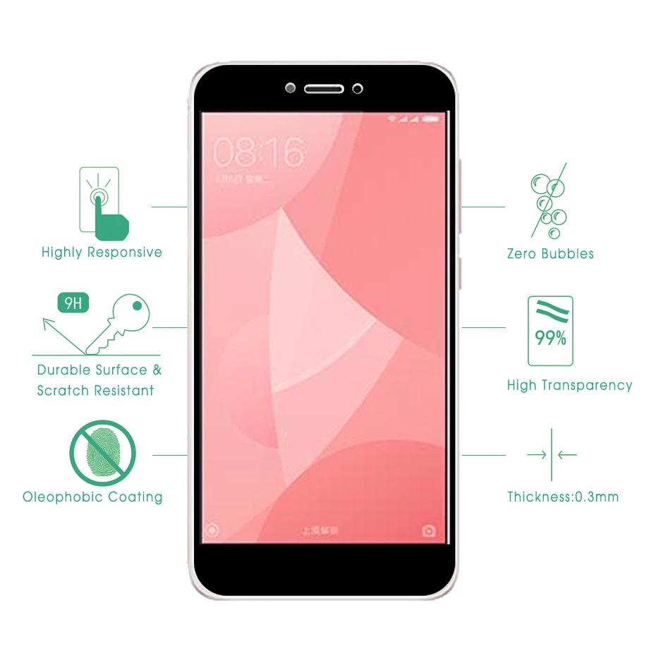 2 шт полное покрытие стекло для Xiaomi Redmi 5A защита экрана закаленное Защитная пленка