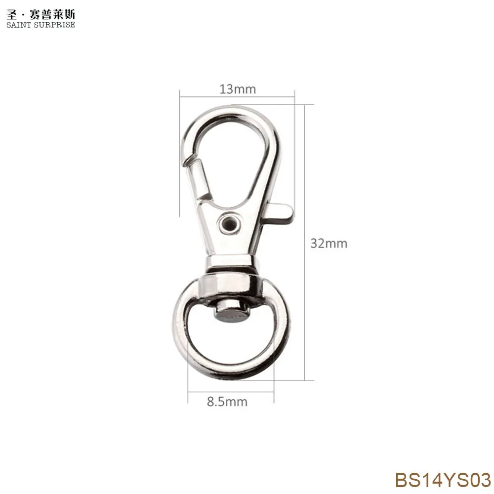 2000Pcs 23mm Small Swivel Trigger Clips Snap Hooks K25 2000pcs BS14YS03 and 6cm purple ball chain | Украшения и аксессуары