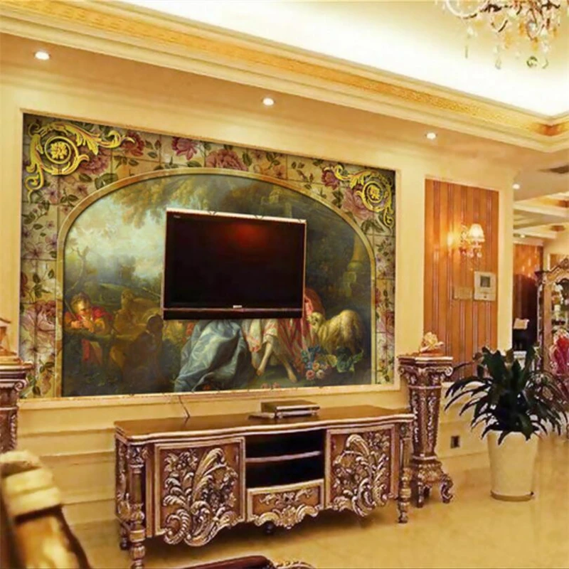 Beibehang пользовательские обои 3d фрески три Королевский аристократический дворец