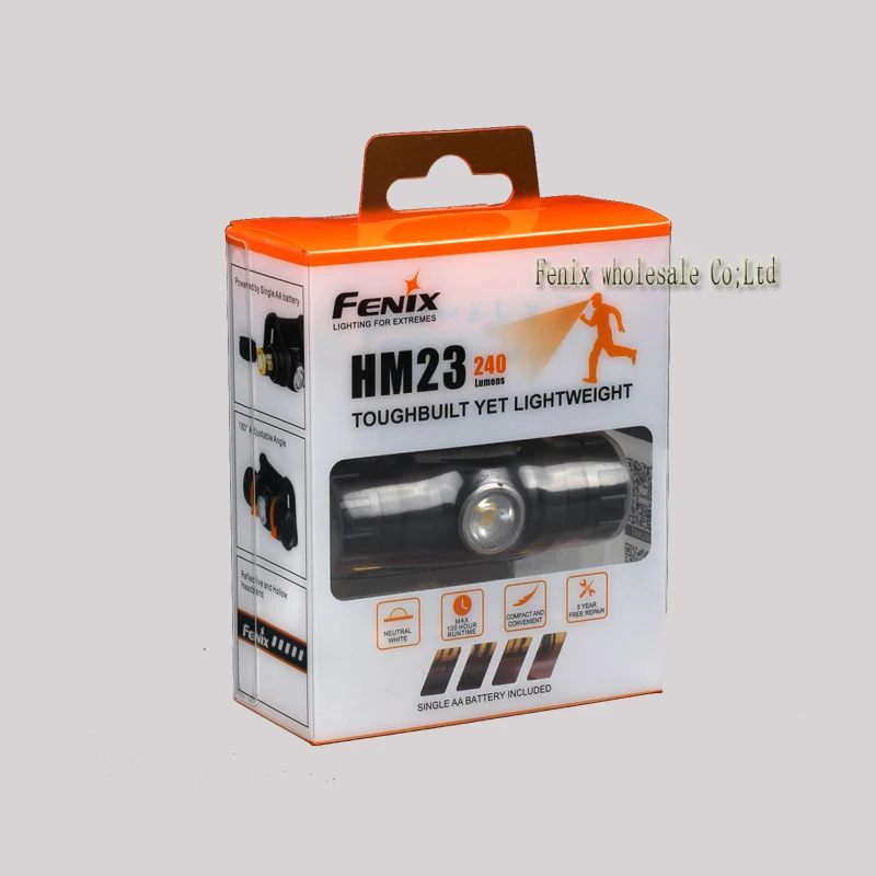 Fenix HM23 Cree нейтральный белый светодиодный водонепроницаемый налобный фонарь Max 240