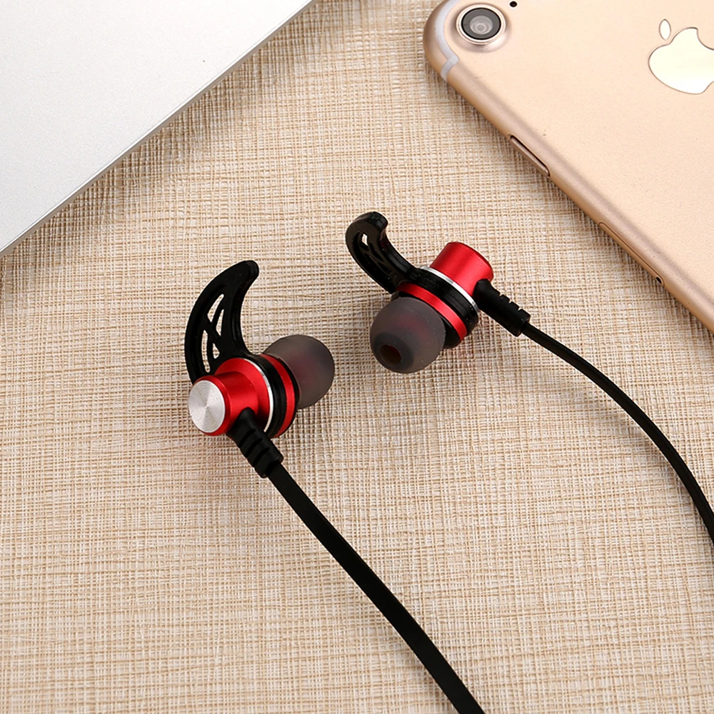 Bewot Bluetooth Беспроводной гарнитура телефон наушники 710 Магнитная спортивные Wirless