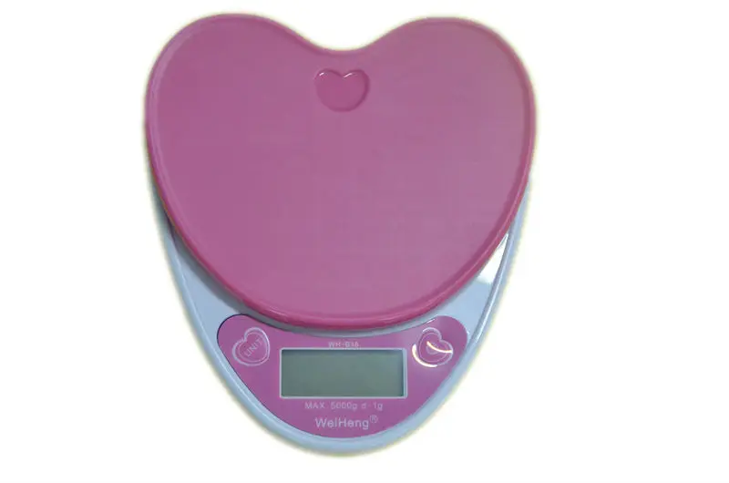 5 кг 1 г Love Heart кухонные весы 5000 прецизионные электронные цифровые лабораторные