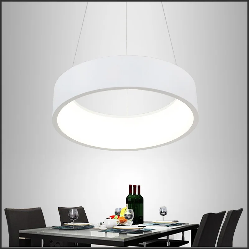 Anxiong супер тонкий 27 Вт Современные Люстры Circle кольца LED люстра свет для