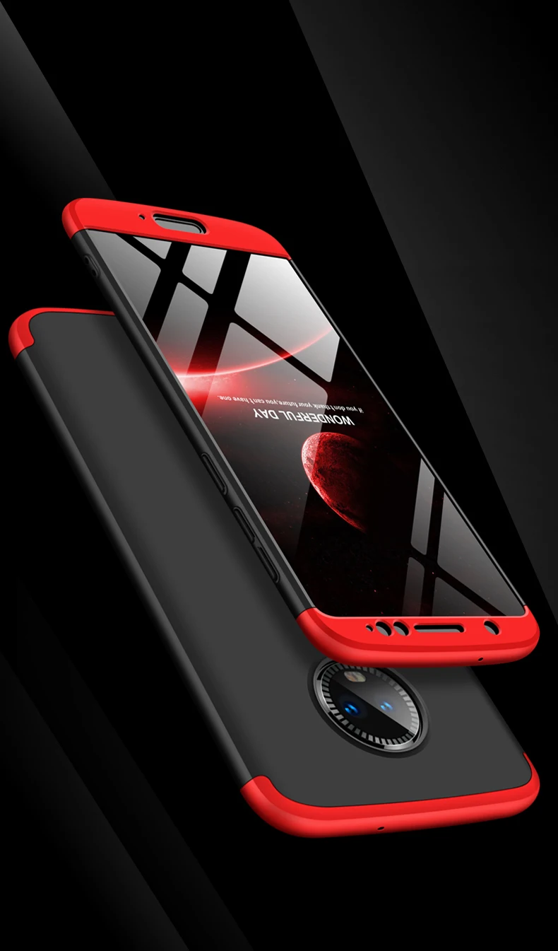 360 Полное покрытие защитный чехол для телефона для Motorola Moto G6 Тонкая матовая кожа 3 в 1 Жесткая задняя панель из поликарбоната для Moto G6 Coque