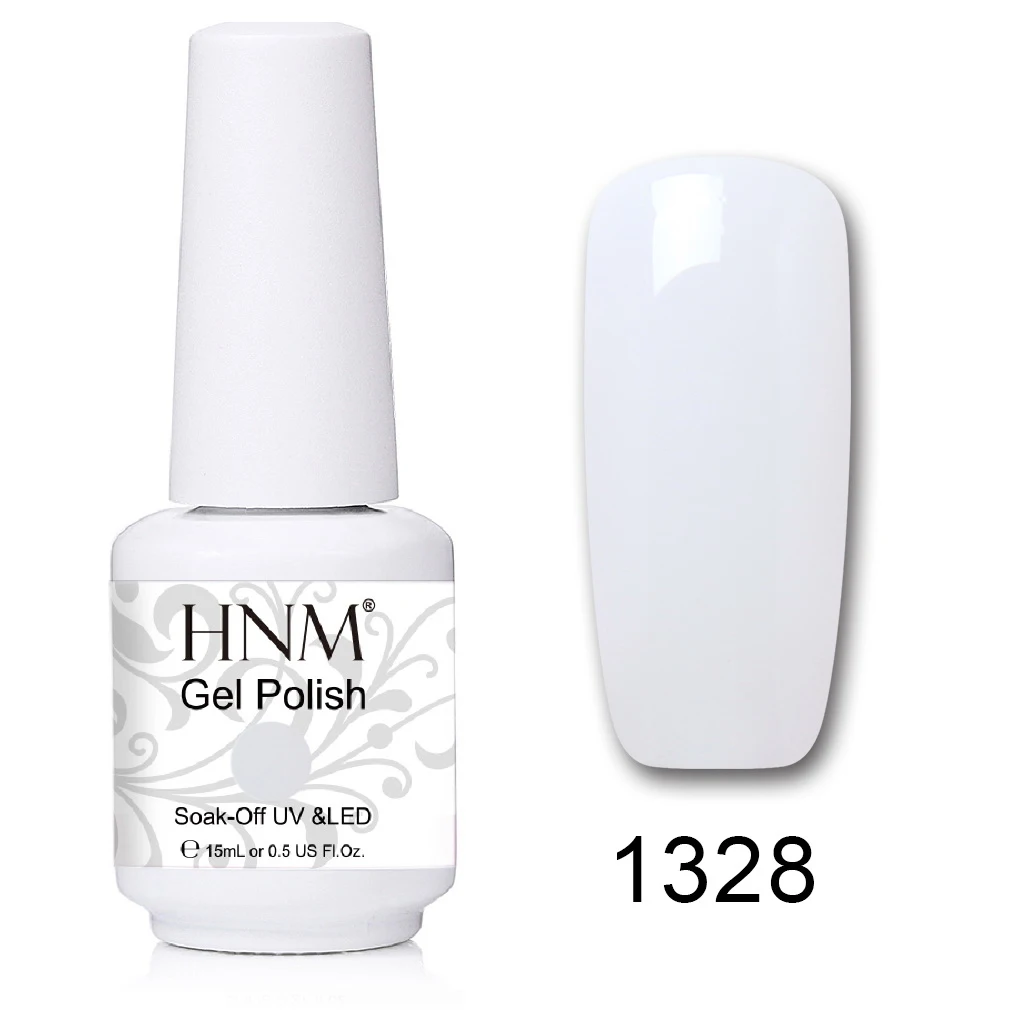 HNM 15 мл УФ-гель для ногтей лак удаляющийся замачиванием светодиодный светильник Гель-лак Полуперманентная живопись желлак Лаки лакукер штамповка эмаль - Цвет: 1328