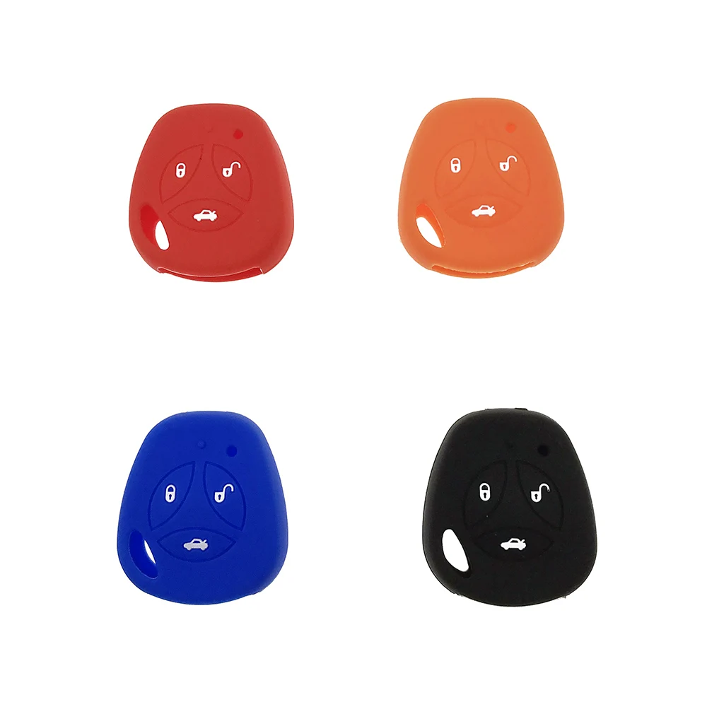 3 кнопки силиконовый чехол для ключей Lada Kilina Priora Sedan Sport Granta Vesta XRay Largus key cap