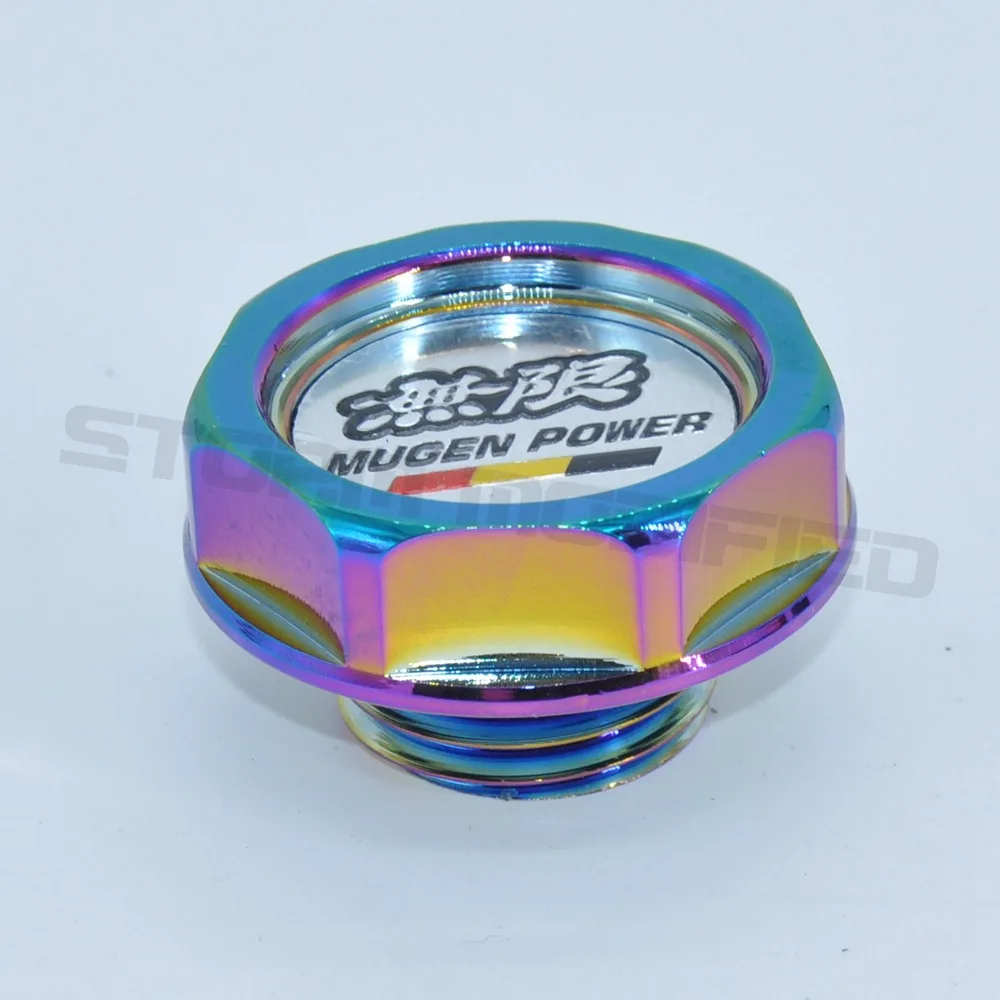 Neo Chrome SuTong Высокое качество мощность масляный колпачок масляный топливный фильтр гоночный бак двигателя крышка - Цвет: Neo Chrome