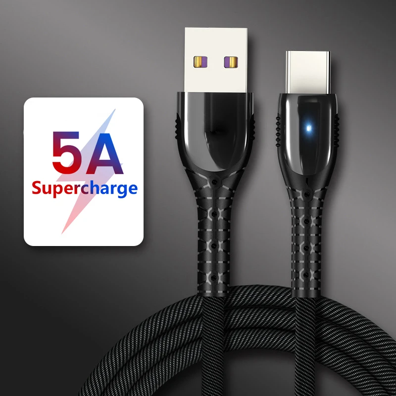 Кабель Type c QC 3 0 5A Usb для Samsung S10 S9 S8 Huawei Mate 20|Кабели мобильных телефонов| |