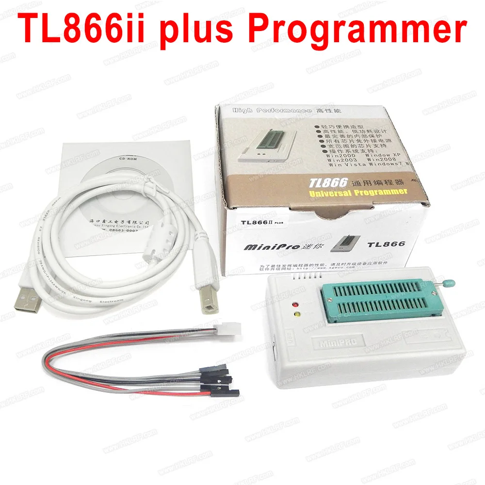 XGECU TL866II PLUS TL866 обновленный MiniPro универсальный высокоскоростной USB программатор высокая производительность
