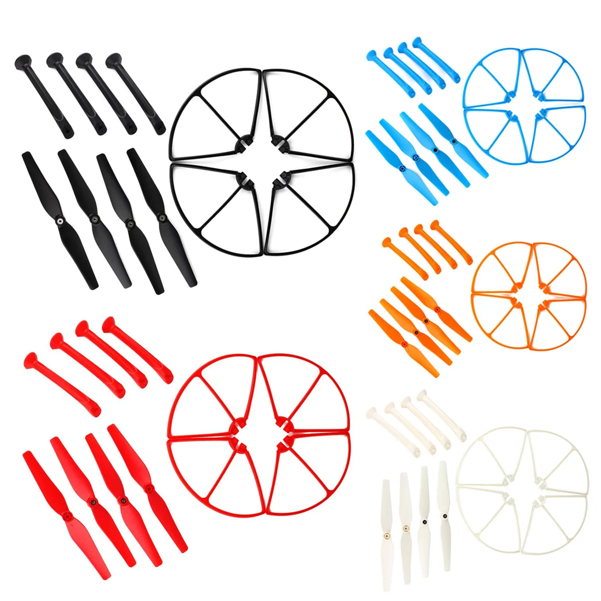 X8C X8W X8G X8 набор запасных частей с 4xLanding Gear 4xBlade Propeller 4xProtect Ring для радиоуправляемого