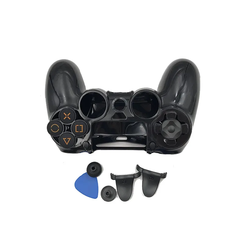12 шт. жесткий защитный чехол Крышка корпуса для ухода за кожей кожи Dualshock 4 PS4 тонкий поляризационный фильтр Pro контроллер геймпад с украшением в виде кристаллов Joypad Protector