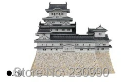 3D Himeji замок бумажная модель DIY бумажное ремесло всемирно известная японская