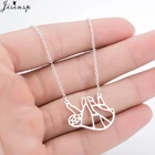 Jisensp очаровательное модное ожерелье s для женщин Милое оригами ожерелье ювелирные украшения, как на фото подвеска в виде животного ожерелье вечерние подарки