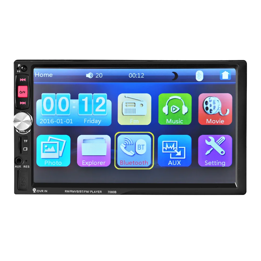 Радио автомобиль 2 din сенсорный экран estereo para Авто bluetooth multimidia mp5 радио плеер