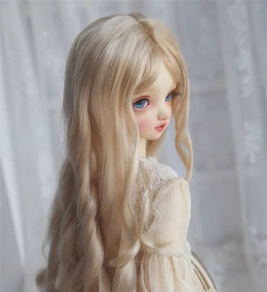 BJD кукла шелк имитация мохера парик груша ролл подходит для 1/3 1/4 MSD DD гигантские куклы аксессуары