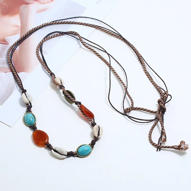 LiuXSP Новое модное ожерелье женское короткое Тканое для свадебной вечеринки