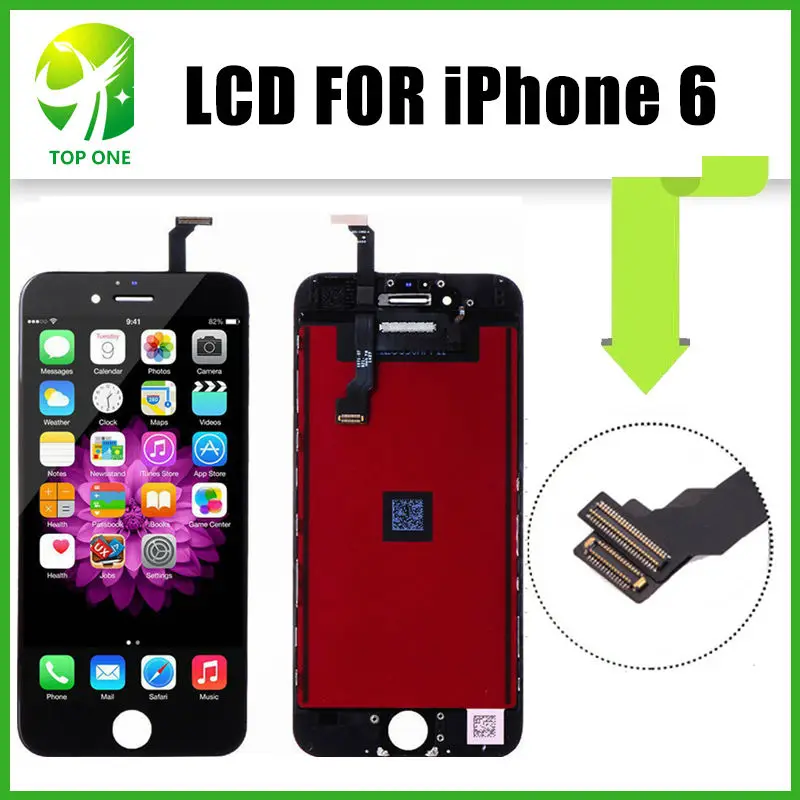 10 ШТ./ЛОТ AAA + Качество Для Apple iPhone 6 ЖК Дисплей С Сенсорным Экраном Дигитайзер