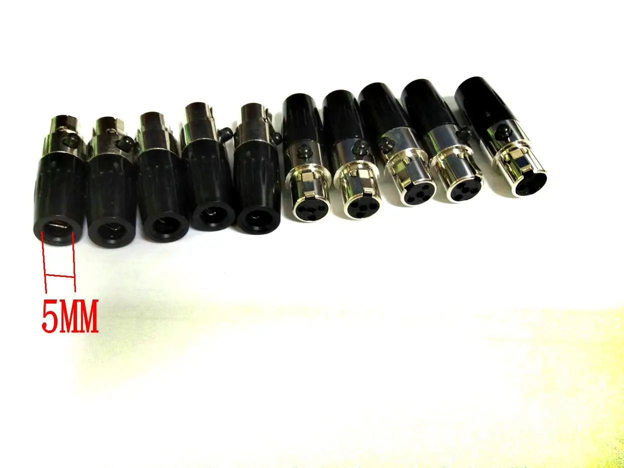 10 шт Мини 4 PIN XLR IN LINE гнездовые Разъемы Адаптера|4 pin female connector|4 femaleconnector |