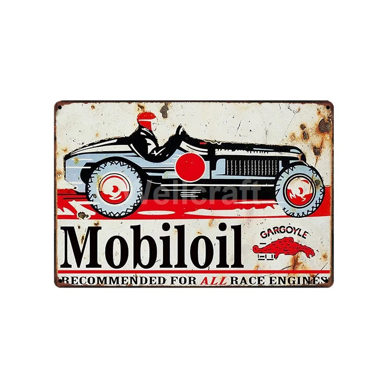 [Mike86] Моторное Масло Mobil газовый насос для жестяная вывеска продажа по оптовым