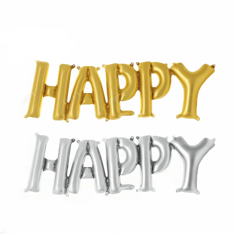 Воздушные шары из фольги с надписью HAPPY &amp BDAY | Дом и сад
