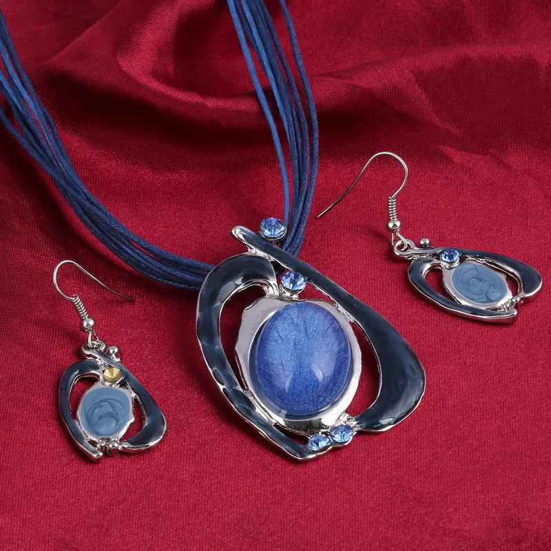 Винтажные Ювелирные украшения Boho эмаль ювелирное изделие массивное ожерелье