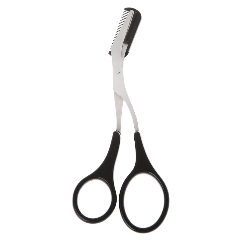 

Women Eyebrow Trimmer Scissors Comb Eyelash Hair Removal Grooming Cutter Shaping