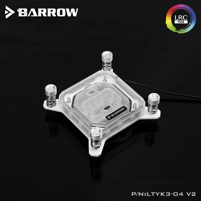 Барроу LTYK3 04 V2 для Intel Lga115x CPU водяные блоки LRC RGB v2 акриловый микрорежущий блок