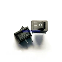 100pcslot 2 pin 15 x 21mm snap in onoff position rocker switch car truck black boat push button switch