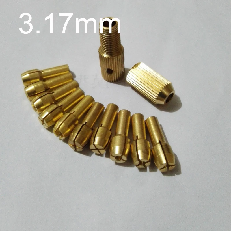 10 шт. 3 17 мм Knurl мини дрель адаптер для патронов разъем Dremel электрические сверла